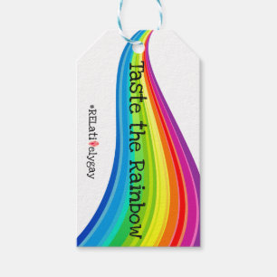 Probieren Sie die Rainbow "V" Hashtag Geschenktags Geschenkanhänger