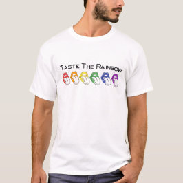 Probieren Sie die Regenbogensträuße Weiße Shirts