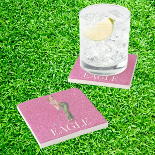 Probieren Sie diese schicken Golf-Geschenke aus Steinuntersetzer (Discover the perfect sparkly gifts for women golfers! )
