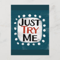 Probieren Sie einfach die Postkarte aus