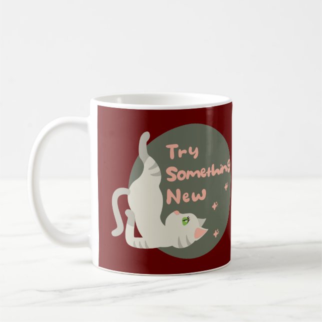 Probieren Sie mal eine neue Kawaii-Katze, die Yoga Kaffeetasse (Links)