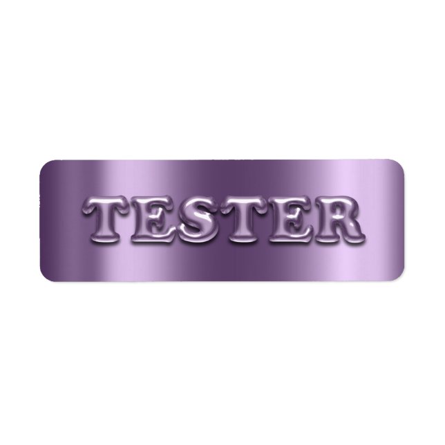 Probieren Sie Me Violet Lila 3D-Tester-Beispielcon (Vorne)