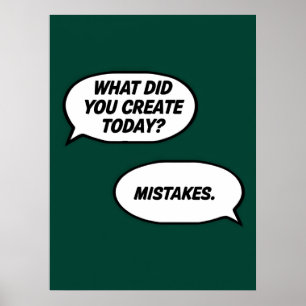Probieren und Versagend Poster - Funny Creator Wal