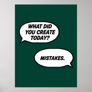 Probieren und Versagend Poster - Funny Creator Wal