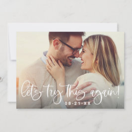 Probieren wir dieses neuartige Hochzeitssemble-Fot Save The Date