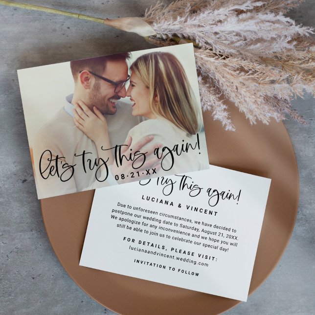 Probieren wir dieses neuartige Hochzeitssemble-Fot Save The Date (Von Creator hochgeladen)