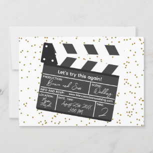 Probieren wir dieses wieder lustige Hochzeitsupdat Einladung