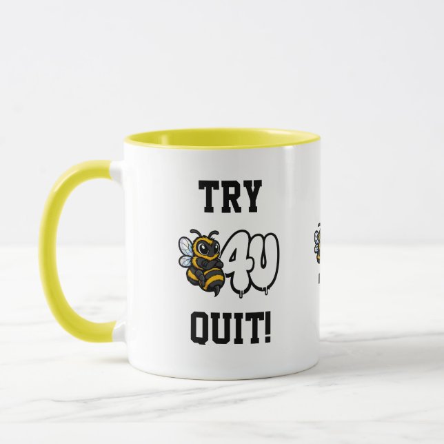 Probier's bevor du aufgibst! Tasse (Links)