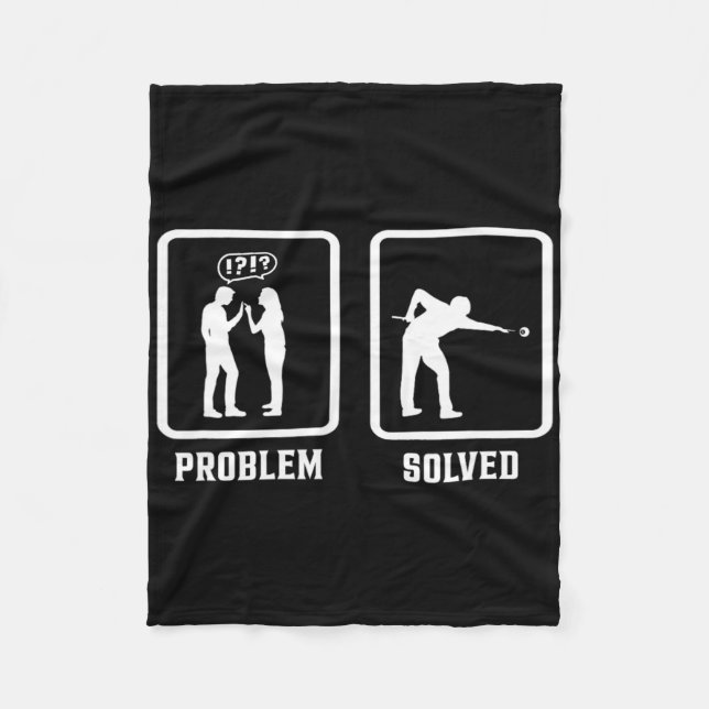 Problem behoben Pool Billiards Player Snooker Cue  Fleecedecke (Vorderseite)