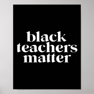 Problem der schwarzen Lehrer Vintage History Month Poster