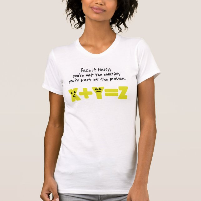 Problem Funny Math T-Shirt (Vorderseite)