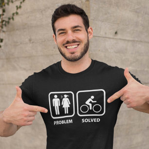 Problem gelöstes Radfahren T-Shirt