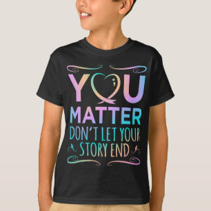 Problem Glückliches Suizid-Bewusstseins-Unterstütz T-Shirt