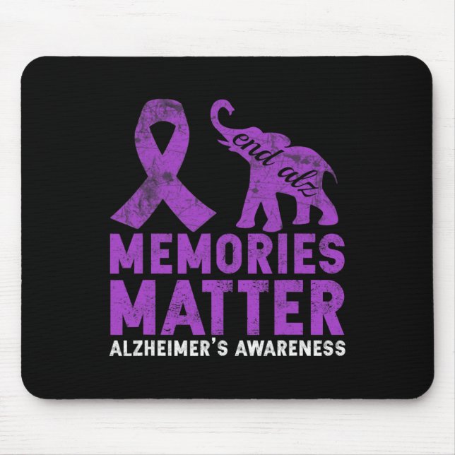 Problem Heimer - Lila Elefant Mousepad (Vorne)