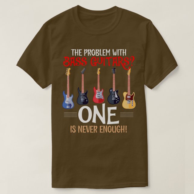 Problem mit Bass Gitarren Funny Bass Gitarrist Pla T-Shirt (Design vorne)