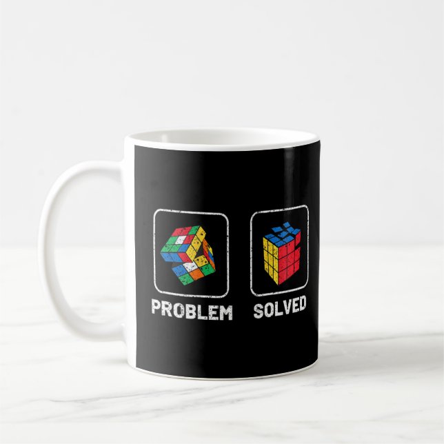 Problem mit dem Puzzle-Cube-Wettbewerb gelöst Gesc Kaffeetasse (Links)