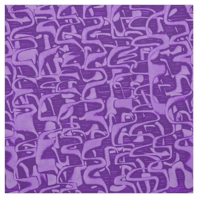 Problem-Retro psychedelisches abstraktes Stoff (Muster)