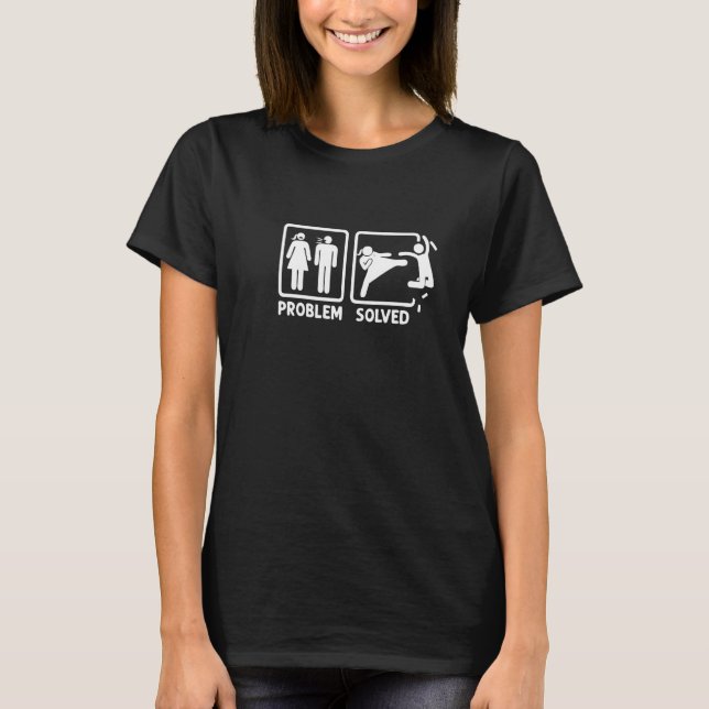 Problem Solution Couple Relationship Equal Rights  T-Shirt (Vorderseite)