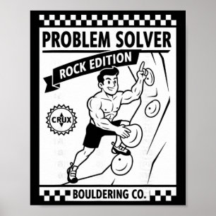 Problem Solver Rock Edition Kletterwand-Spaß  Poster