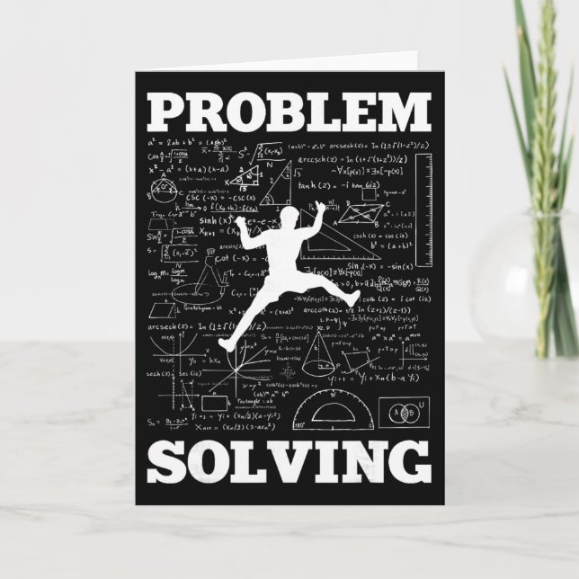 Problem Solving Climber Rock Climbing Bouldering P Karte (Vorderseite)