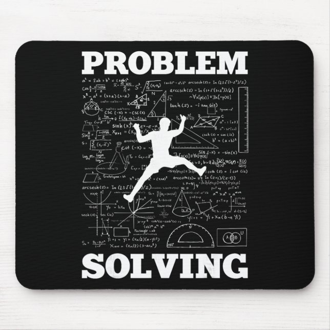 Problem Solving Climber Rock Climbing Bouldering P Mousepad (Vorne)