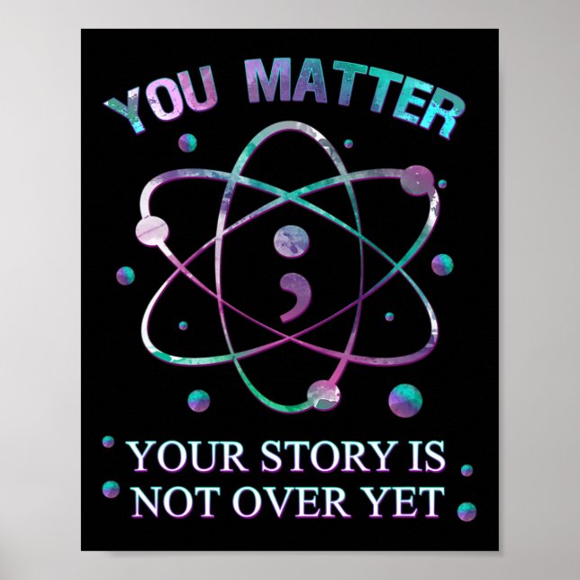 Problem Suizid Prävention Ihre Geschichte ist noch Poster (Vorne)