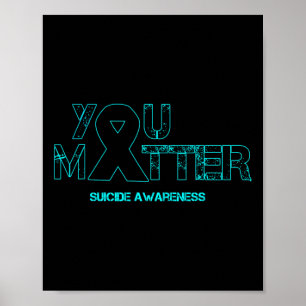 Problem Suizidprävention Bewusstsein für Depressio Poster