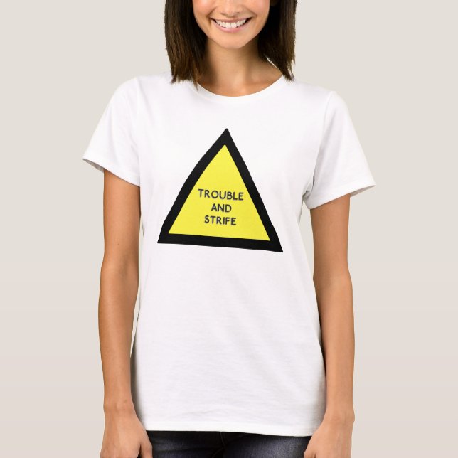 Problem-und Streit-warnender T - Shirt (Vorderseite)