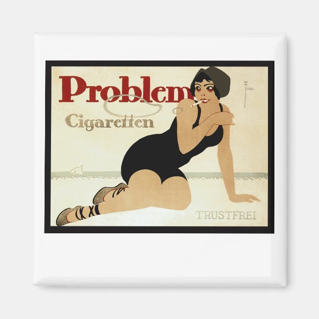 Problem-Zigarettenwerbung Magnet (Vorne)