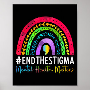Probleme beenden das Stigma Rainbow Boho 1 Poster