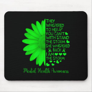 Probleme bei der psychischen Gesundheit Sonnenblum Mousepad