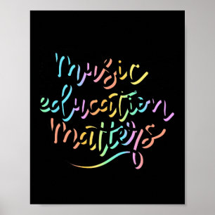 Probleme der Musikausbildung Wertschätzung für Mus Poster