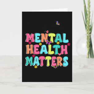 Probleme mit der psychischen Gesundheit Awareness  Karte