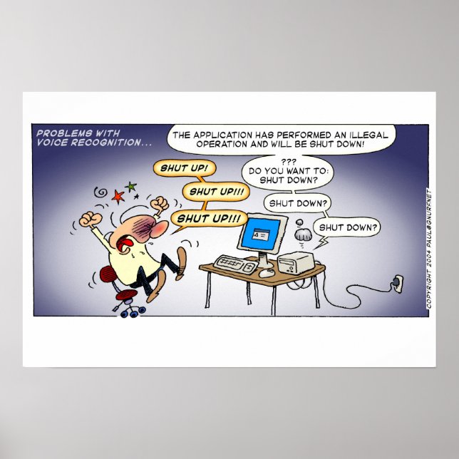 Probleme mit der Spracherkennung Poster (Vorne)