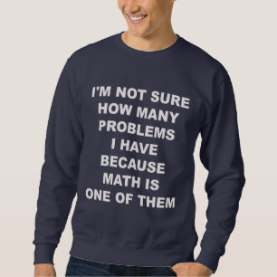 Probleme mit Mathe. Strickjacke Sweatshirt