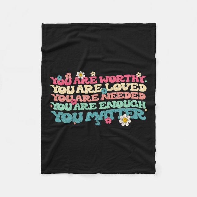 Problemfreundlichkeit ist freundlich, psychisch ge fleecedecke (Vorderseite)