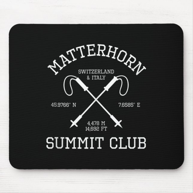 Problemhorn-Gipfel Club Wanderung Schweiz I Mousepad (Vorne)