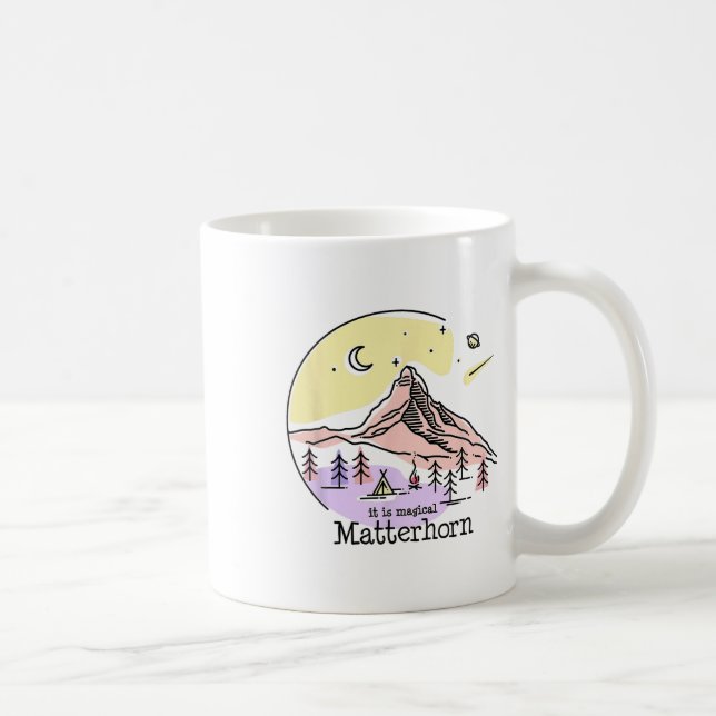 Problemhorn Zermatt Schweiz Berg Wandern Sk Kaffeetasse (Rechts)