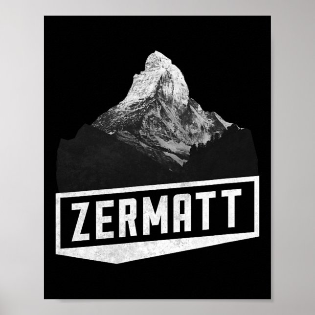 Problemhorn Zermatt Schweiz Skiferien Mou Poster (Vorne)