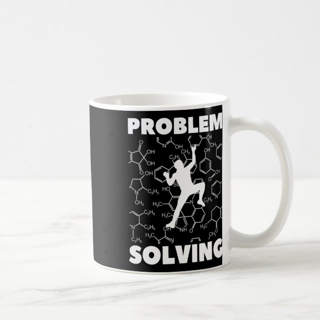 Problemlösender Kletterer, Kletterchemie,  Kaffeetasse (Rechts)
