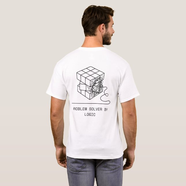 Problemlöser durch Logik | Minimalistischer Zauber T-Shirt (Schwarz voll)