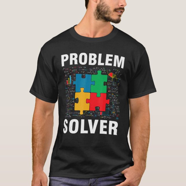 Problemlöser-Jigsaw-Puzzles Mathematik   T-Shirt (Vorderseite)