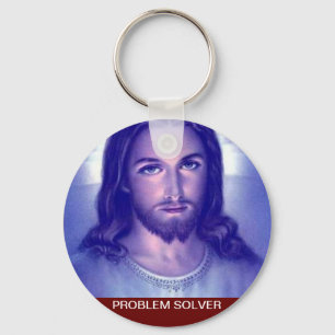 Problemlöser. Kundengebundenes religiöses Schlüsselanhänger