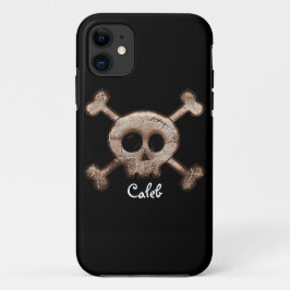 Problemloser Schädel & Knochen Telefonfallabdeckun iPhone 11 Hülle