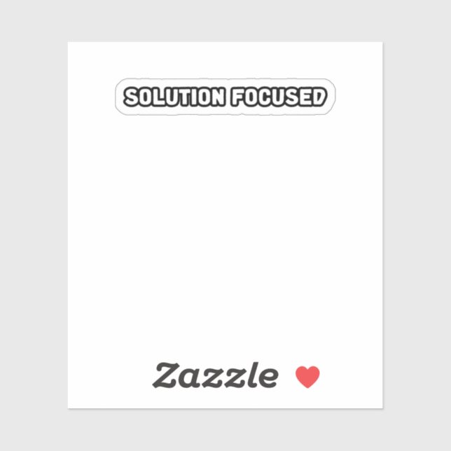 Problemlösungsorientierte Problemlösungs-Effizienz Aufkleber (Blatt)
