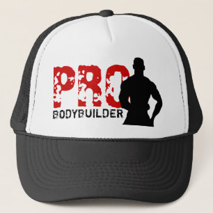 Probodybuilder-roter u. schwarzer Hut Truckerkappe