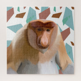 Proboscis-Affe gefährdete Arten Puzzle