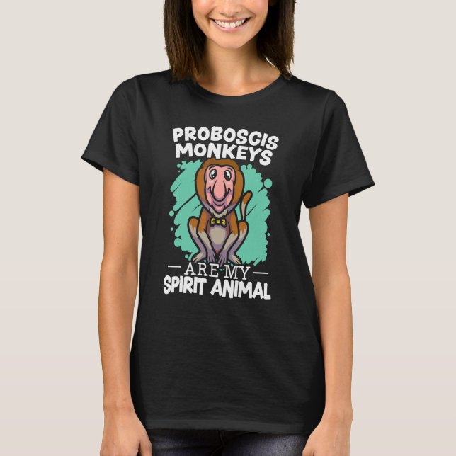 Proboscis-Affen sind mein Geist Tierfutter Zookeep T-Shirt (Vorderseite)