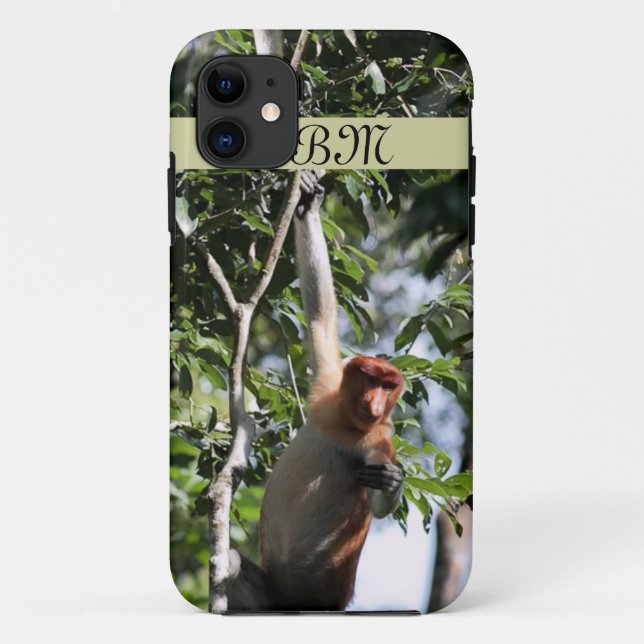 Proboscis Monkey, Borneo Regenwald Case-Mate iPhone Hülle (Rückseite)