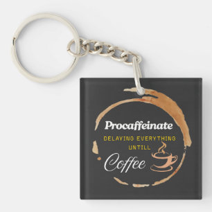 Procaffeinate Funny Coffee Geschenkangebot Schlüsselanhänger
